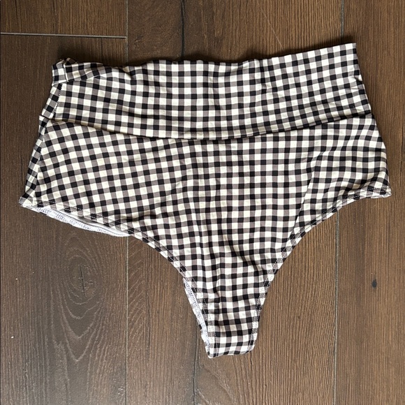 Montce Black and White Checkered Gingham Bikini Set - Picture 8 of 10